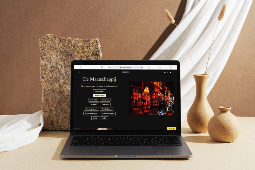 de maatschappij website den haag en scheveningen webdesign goedkoop
